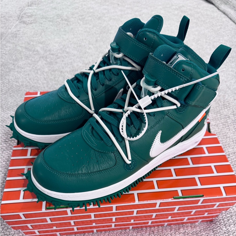 Nike Air Force 1 Mid Off-White Pine Green